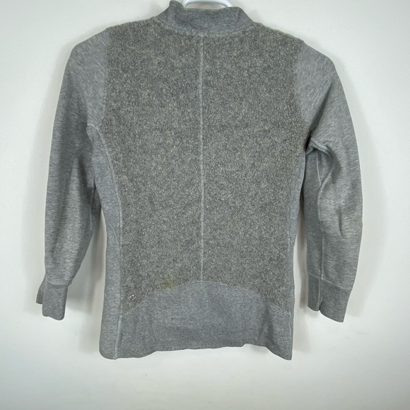Lululemon Alpaca Wool blend knit bomber gray jacket size 4. - Picture 3 of 5